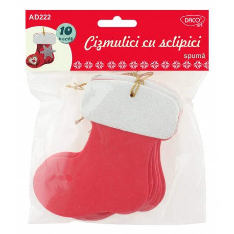 Accesorii Craft - Ad222 Cizmulici Cu Sclipici Spuma  [1]
