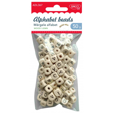 Accesorii Craft - Ad367 Margele Alfabet De Lemn Daco [1]