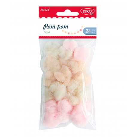 Accesorii Craft - Ad428 Pompom Tulle Daco [1]