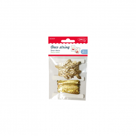 Accesorii Craft - Ad439 Snur Deco Auriu Daco [1]