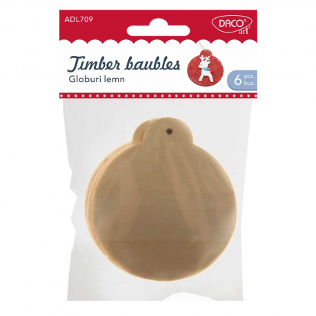 Accesorii Craft - Ad709 Globuri De Lemn Daco [1]
