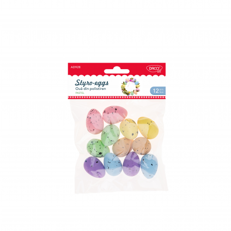 Accesorii Craft - Ad928 Oua Polistiren 3.5Cm Set 12 Daco [1]
