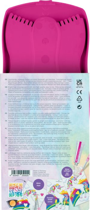Acuarele 12 Culori Connector Roz Unicorni 2023 Faber-Castell [4]