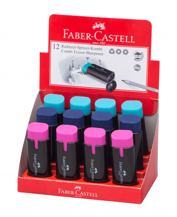 Ascutitoare Plastic Simpla Cu Radiera 1877 Trend 2019 Faber-Cast [2]
