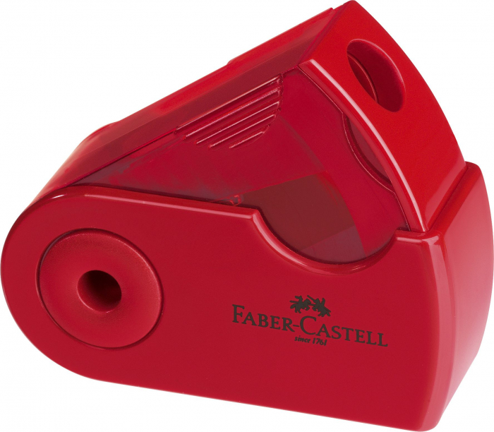 Ascutitoare Plastic Simpla Sleeve-Mini Rosie/Albastra Faber-Cast [1]