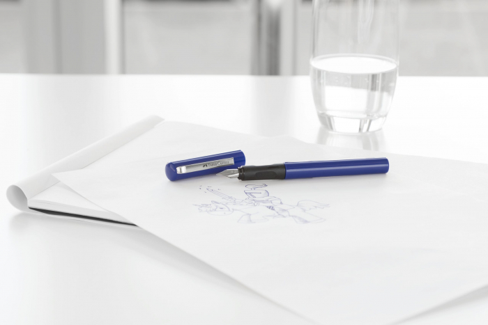 Blister Stilou Scolar Albastru + 6 Cartuse Faber-Castell [2]