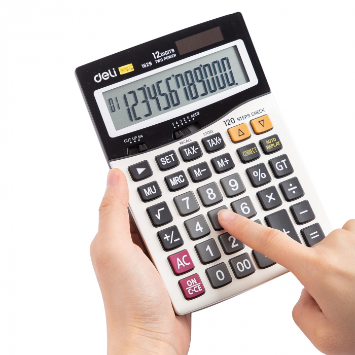 Calculator Birou 12Dig Metal 1629 Deli [5]