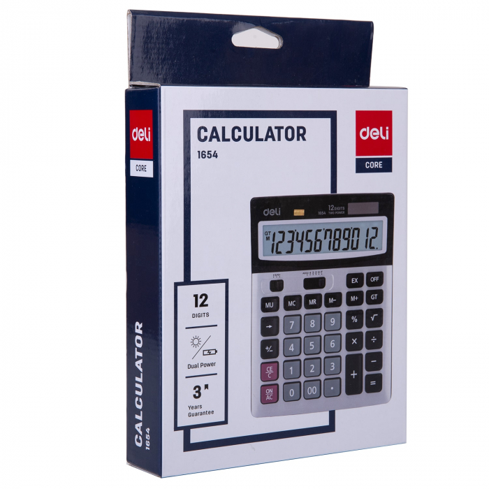 Calculator Birou 12Dig Metal 1654 Deli [4]