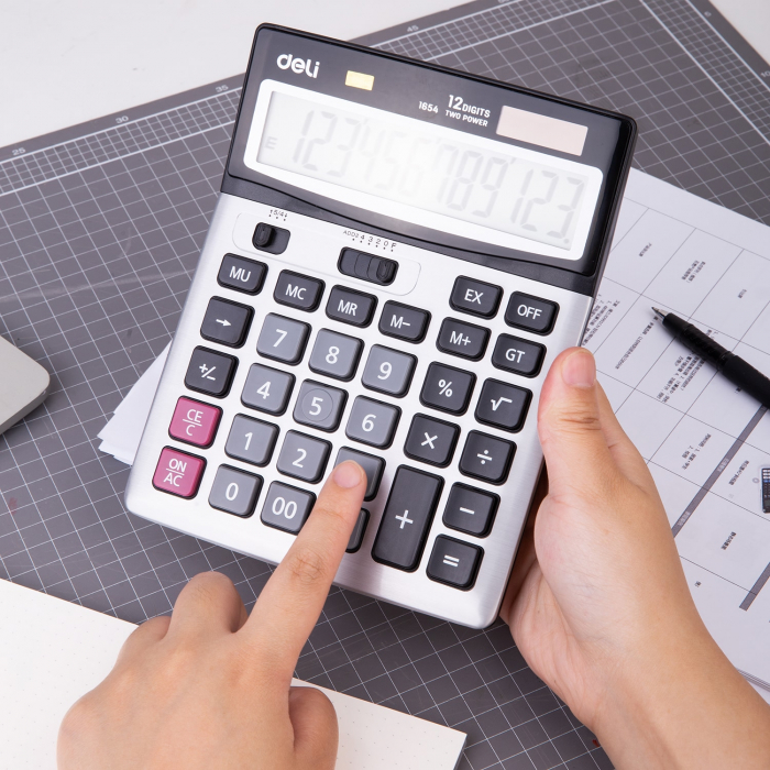 Calculator Birou 12Dig Metal 1654 Deli [5]