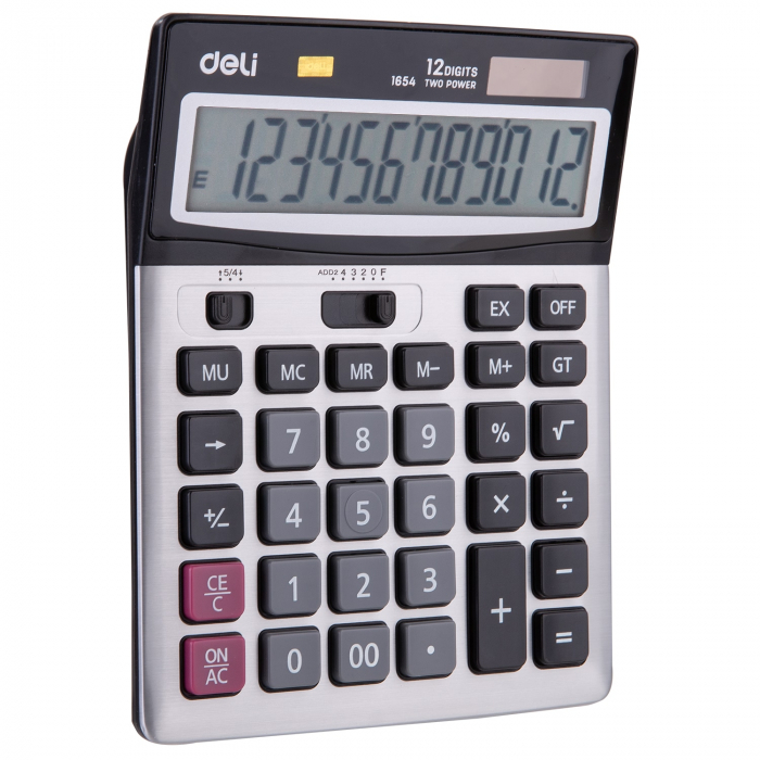 Calculator Birou 12Dig Metal 1654 Deli [2]