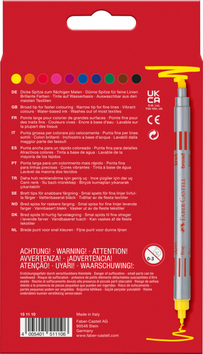 Carioca 10 Culori 2 Capete Faber-Castell [5]