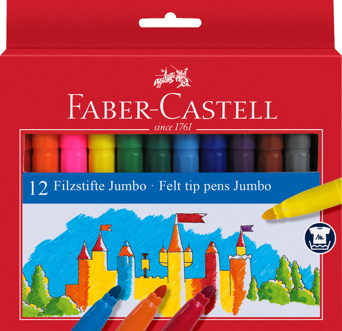 Carioca 12 Culori Jumbo Faber-Castell [1]