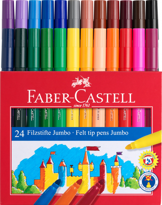 Carioca 24 Culori Jumbo Faber-Castell [3]