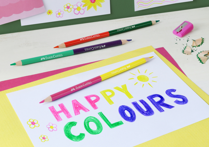 Creioane Colorate 12+3 Culori Eco Faber-Castell [2]
