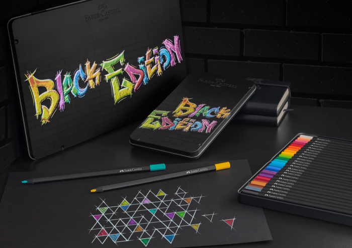 Creioane Colorate 12 Culori Black Edition Cutie Metal Faber-Castell [5]