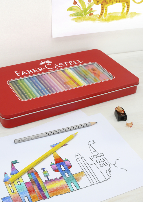 Creioane Colorate 12 Culori Cutie Metal-2 Faber-Castell [2]
