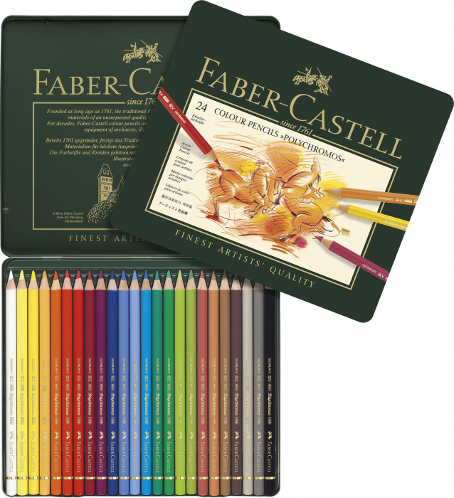 Creioane Colorate 24 Culori Polychromos Faber-Castell [2]