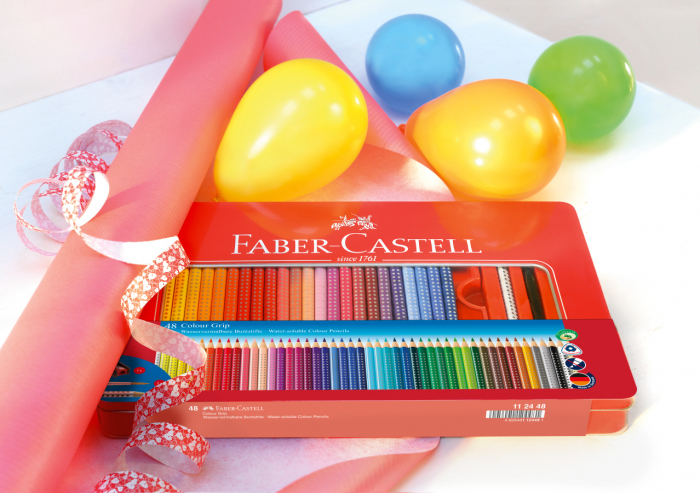 Creioane Colorate 48 Culori Cutie Metal Grip 2001 Faber-Castell [2]