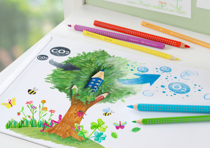 Creioane Colorate 6 Culori Grip 2001 Faber-Castell [2]