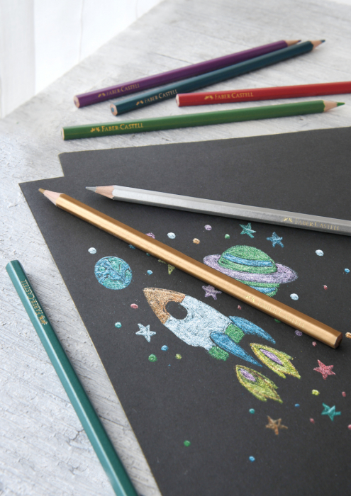 Creioane Colorate Metalizate 10 Culori Faber-Castell [2]