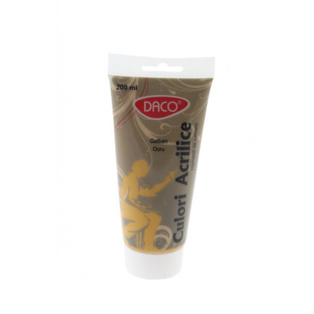 Culori Acril 200Ml Daco Galben Ocru Cu3200Go [1]