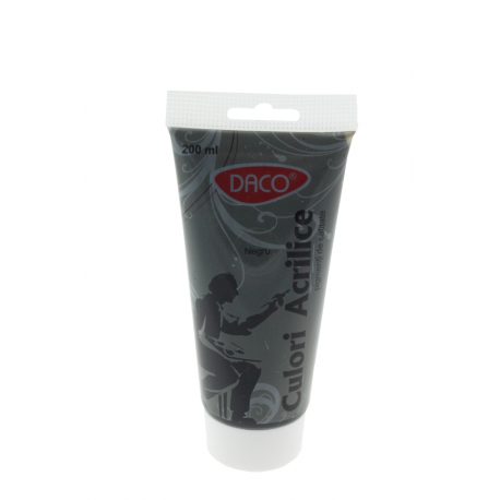 Culori Acril 200Ml Daco Negru Cu3200N [1]