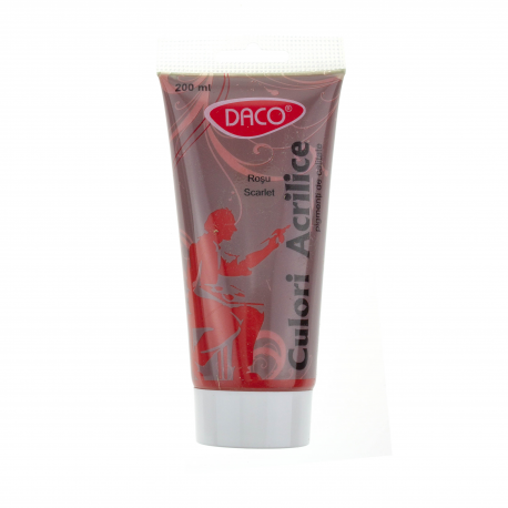 Culori Acril 200Ml Daco Rosu Scarlet Cu3200Rs [1]