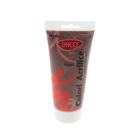 Culori Acril 200Ml Daco Rosu Vermilon Cu3200Rv [1]