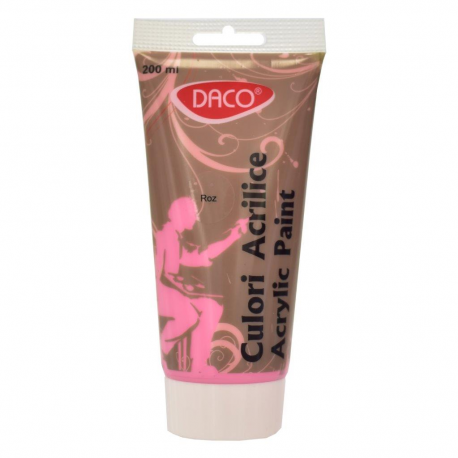Culori Acril 200Ml Daco Roz Cu3200Rz [1]