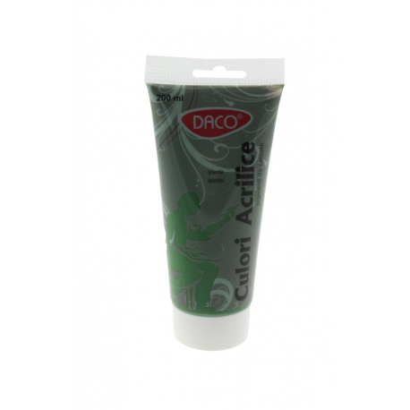 Culori Acril 200Ml Daco Verde Mediu Cu3200Vm [1]