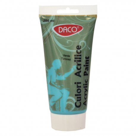 Culori Acril 200Ml Daco Verde Turcoaz Cu3200Vt [1]