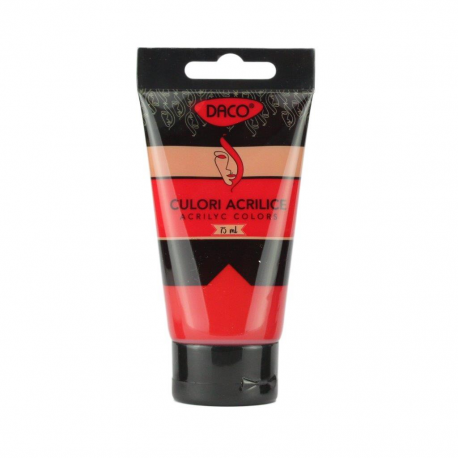Culori Acril 75Ml Daco Rosu Permanent Cu375Rp [1]
