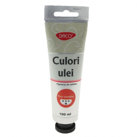 Culori Ulei 100Ml Daco Rosu Vermilon Cu4100Rv [1]