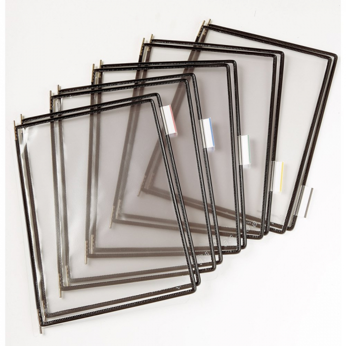 Display Tarifold, A4, 10 Bucati/Set, Negru [2]