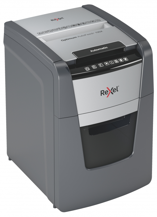 Distrugator Automat Optimum 100X P4 Cross Cut 100 Coli Rexel [3]