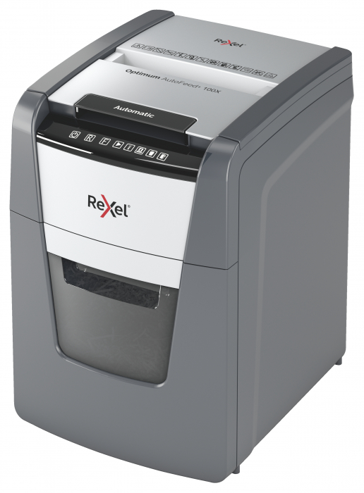 Distrugator Automat Optimum 100X P4 Cross Cut 100 Coli Rexel [2]