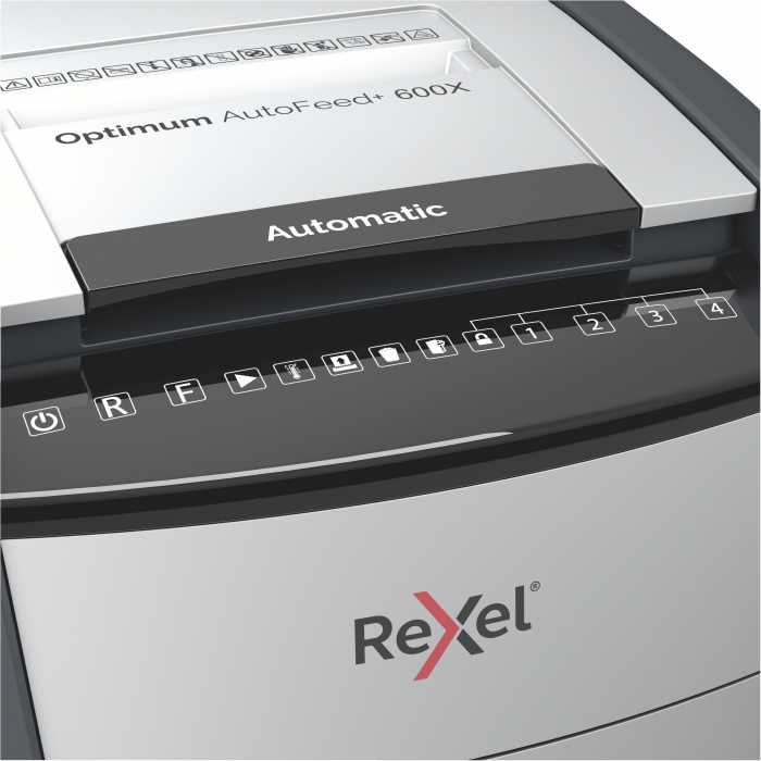 Distrugator Automat Optimum 600X P4 Cross Cut 600 Coli Rexel [5]