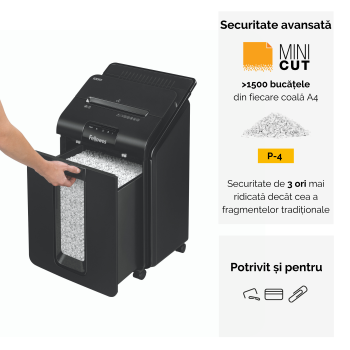 Distrugator Doc Automat Automax 100M Cross-Cut Fellowes [3]