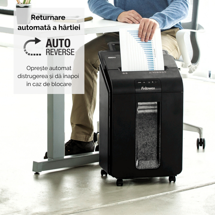 Distrugator Doc Automat Automax 100M Cross-Cut Fellowes [5]