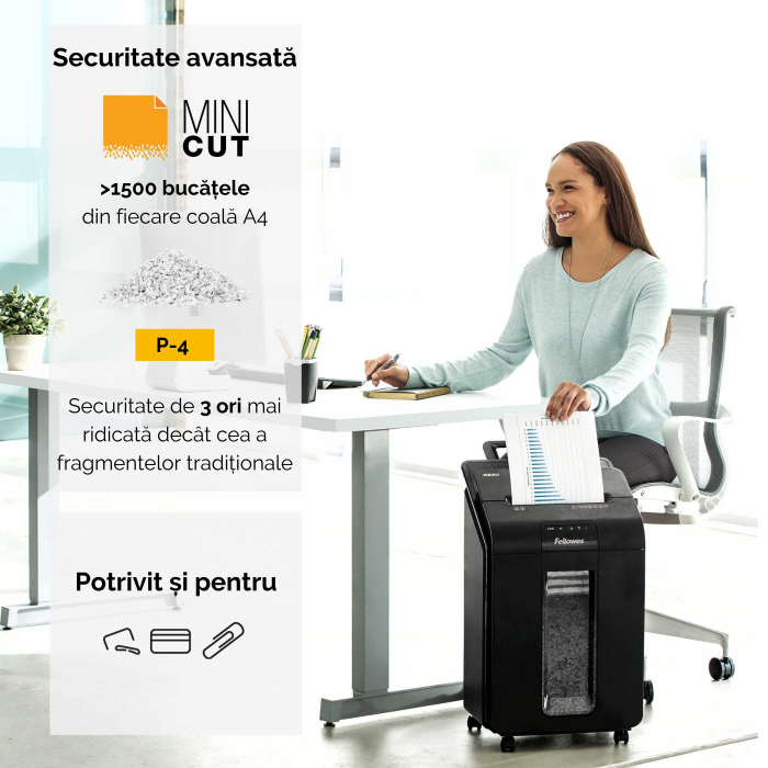 Distrugator Doc Automat Automax 100M Cross-Cut Fellowes [2]