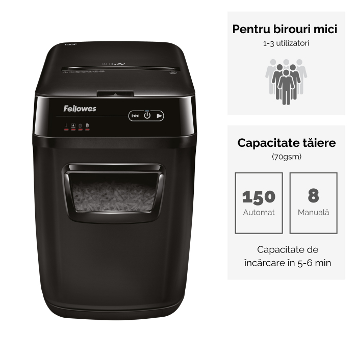 Distrugator Doc Automat Automax 150C Cross-Cut Fellowes [2]