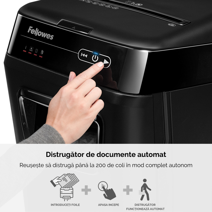 Distrugator Doc Automat Automax 200C Cross-Cut Fellowes [4]