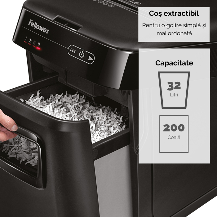 Distrugator Doc Automat Automax 200C Cross-Cut Fellowes [5]