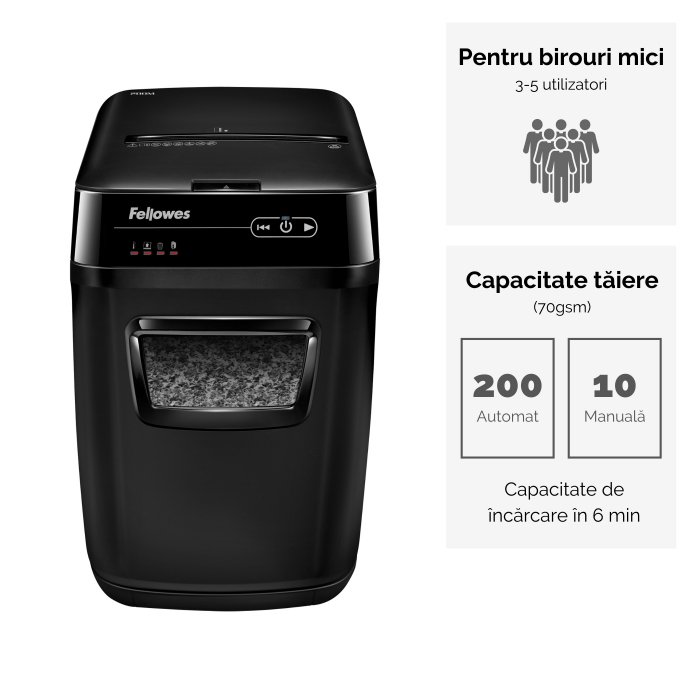 Distrugator Doc Automat Automax 200M Microshred Fellowes [2]