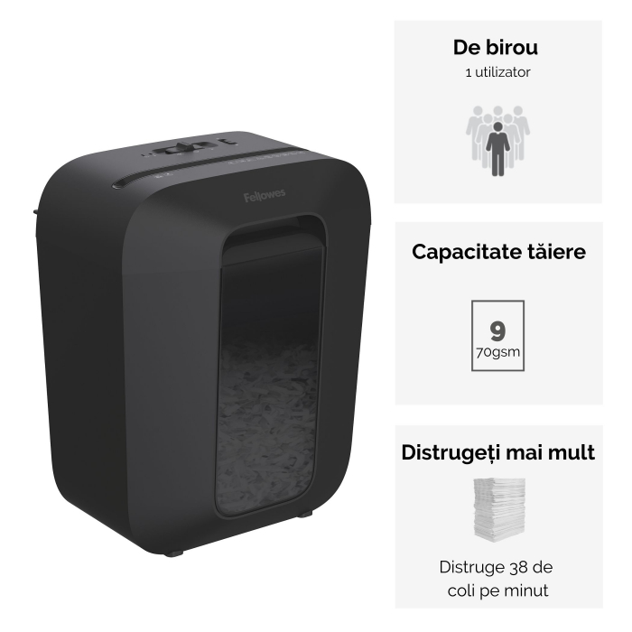 Distrugator Documente Lx50 Cross-Cut Fellowes [3]