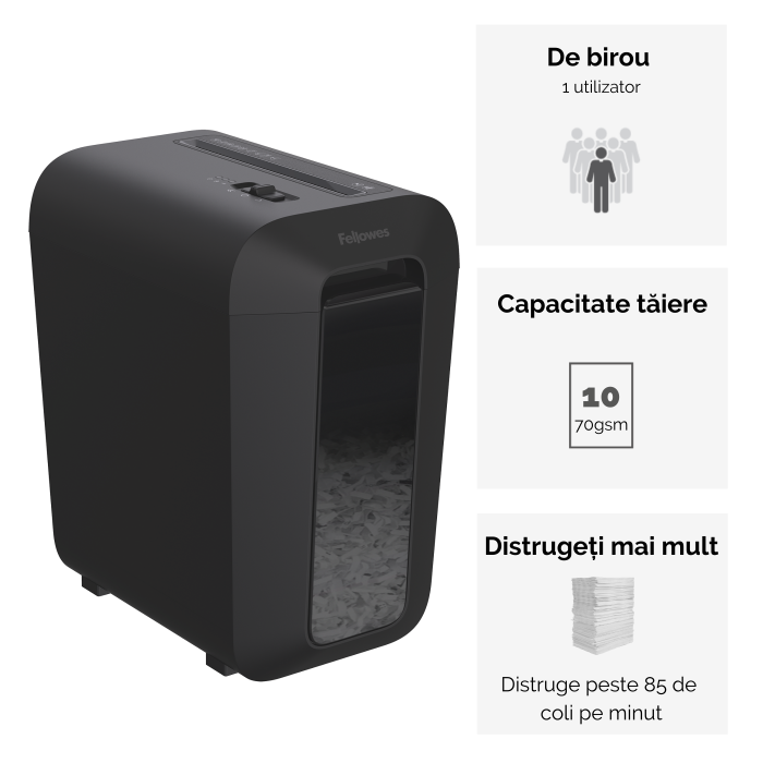 Distrugator Documente Lx65 Cross-Cut Fellowes [3]