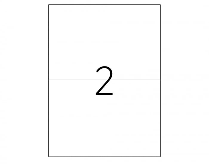 Etichete 2/A4 210*148.5Mm Colturi Drepte 100/Top Tanex [2]