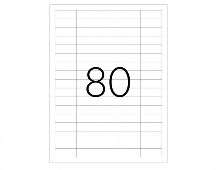 Etichete 80/A4 37*14.25Mm Colturi Drepte 100/Top Tanex [2]