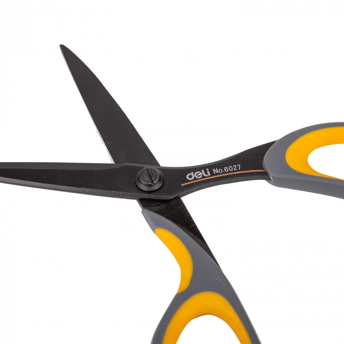 Foarfeca Birou 17.5Cm Neagra Profesionala Deli [2]