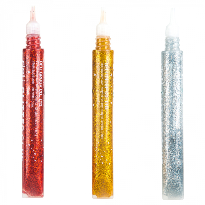 Lipici Lichid Glitter Clasic 3 Culori*12Ml Deli [5]